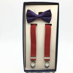 Baby Toddler Bow Tie & Suspenders Bicycle Red Blue Boy Dress Family Photo Outfit